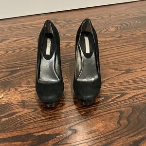 Banana Republic Black Suede Heels